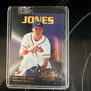 Topps Chipper Jones Card - Gold and Purple